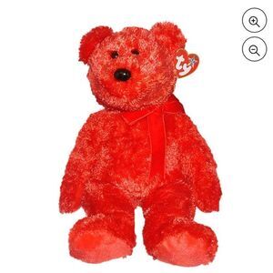 TY Beanie Buddies Sizzle 2001 Teddy Bear ~ NEW with TAG (14inch)